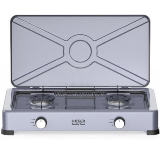 Haeger GC-02E.022A Double Cook Divriņķu gāzes plītiņa (Preces ar bojātu iepakojumu)