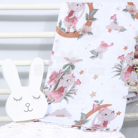 MimiNu Bunny Star Art.227370 marles autiņš 70*80 cm