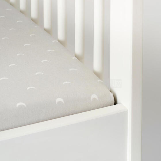 La Bebe™ I-Soft Sheet Art.504.576.00 Beige Star  простынь на резиночке 120x60 cм