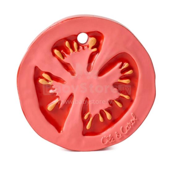 Oil Carol Teether Toy Art.227791 Tomato Прорезыватель для зубов  (натуральный каучук)