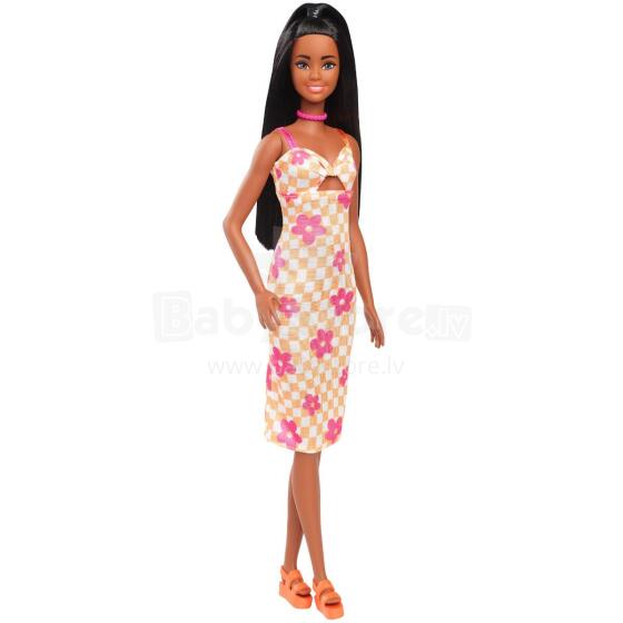 Barbie® Fashionistas® nukk kollases kleidis