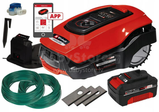 FREELEXO 600 BT EINHELL Газонокосилка-робот Аккумулятор Черный, Красный