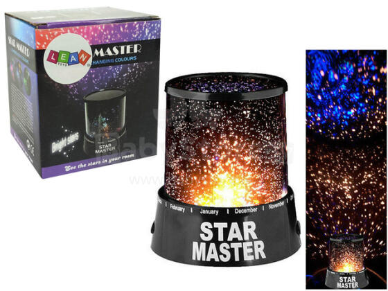 Nakts lampa-zvaigžņu projektors STAR MASTER 53104