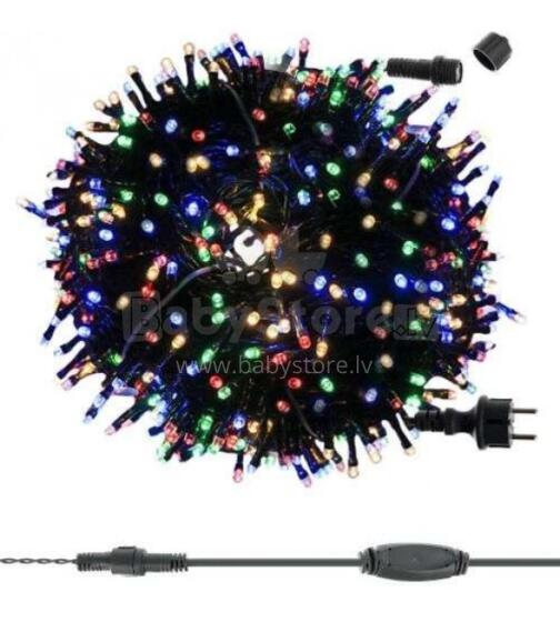 Lampiņu virtene 300LED multikolor ar dažādiem režīmiem, ūdensnecaurlaidība IP44  (11367)