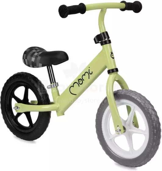 Momi  Balance Bicycle Fleet Art.ROBI00066 Green  Children's bicycle - runner with metal frame