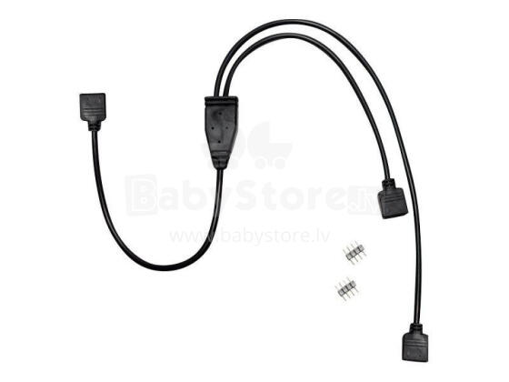 Power splitter / power 4 pin to power 4 pin x2 / 48 cm