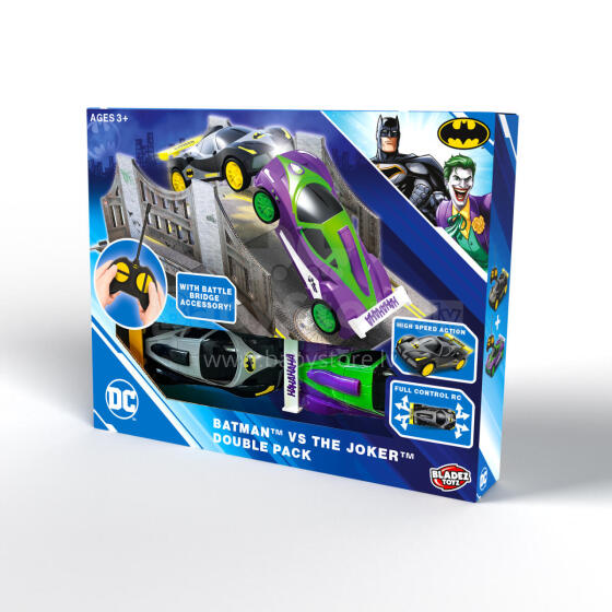 Batman vs The Joker radio control cars 2pcs set, scale 1:28