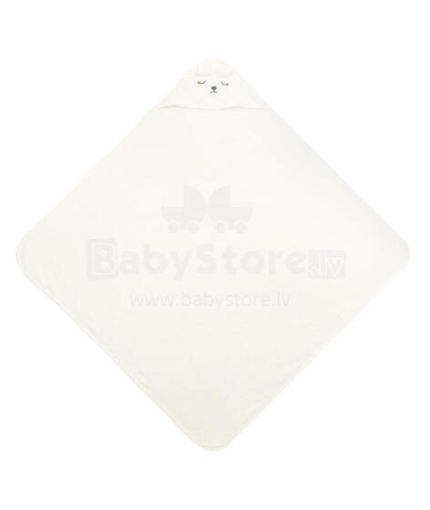 BATHFRIENDS BATH COVER 100x100 BEAR WHITE