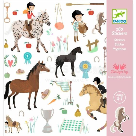 160 stickers - Horses