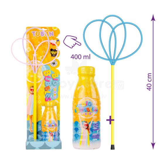 Riņķis burbuļu pūšanai + Ziepju burbuļi (400 ml)