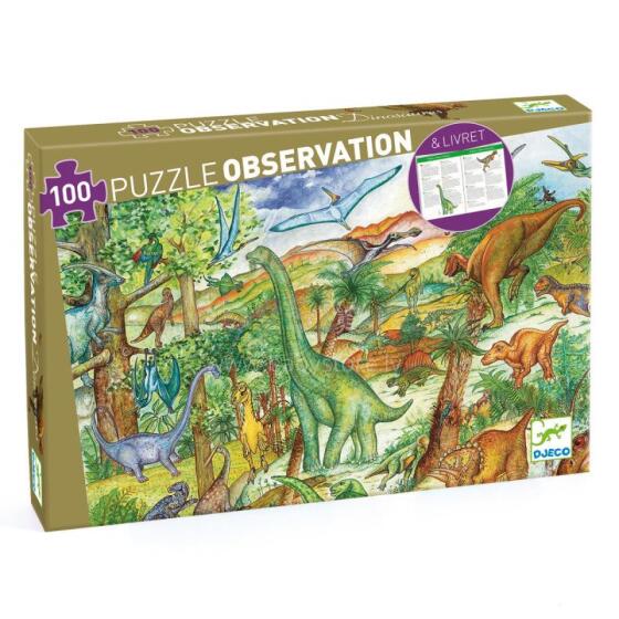 Observation puzzles - Dinosaurs - 100 pcs