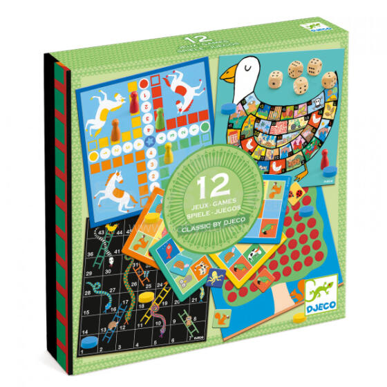 Galda spēļu komplekts – 12 spēles