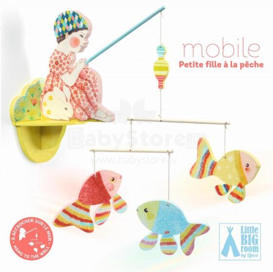 Illustrated wooden mobiles - Fishergirl