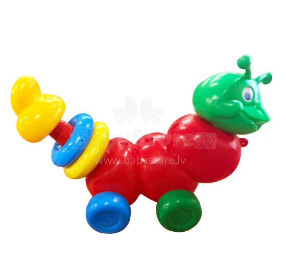 Toi Toys Art.229217 Развивающая игрушка Гусеница с кольцами