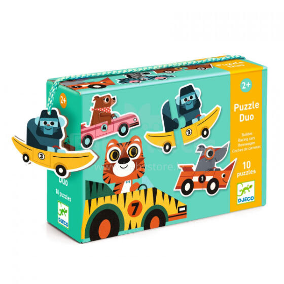 Puzzle Duo - Racing cars (20 pcs)