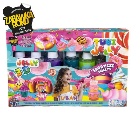 Tubi Jelly set with 6 colours - Sweets