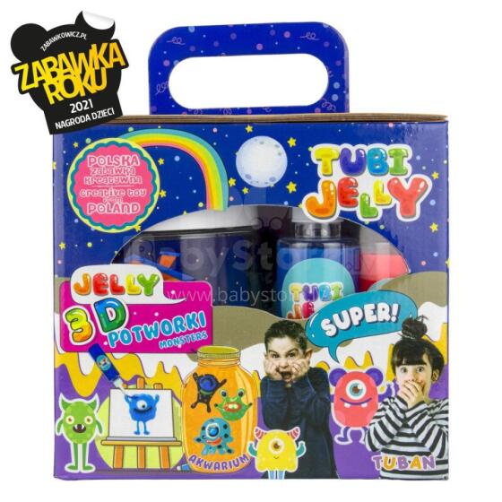 Tubi Jelly set with 6 colours and small aquarium - Monsters