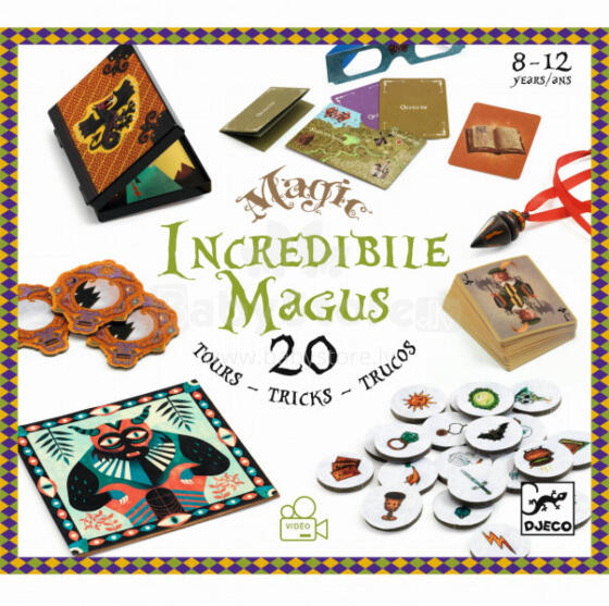 Burvju triku komplekts - Incredibile Magus - 20 triki