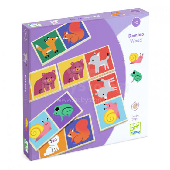 Игра Домино - Лесные животные (28 шт)