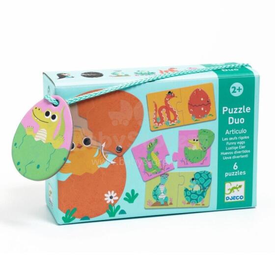 Puzzle Duo - Funny eggs (12 pcs)