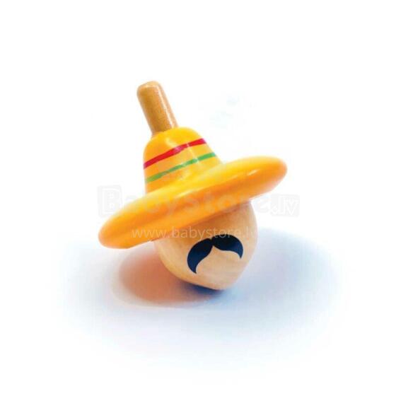 Svoora - Wooden Top Spinning Hat - The Mexican