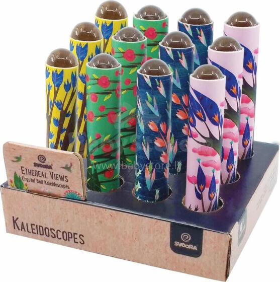 Svoora - Crystal Ball Kaleidoscopes - Ethereal (Full display, 12 pcs (3 pcs of each design))