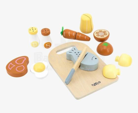 Role play - Wooden Chopping Board with Food