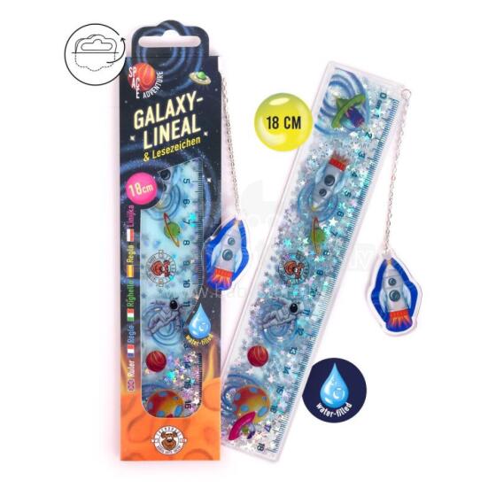 Lineāls-grāmatzīme - Galaktika (18 cm)