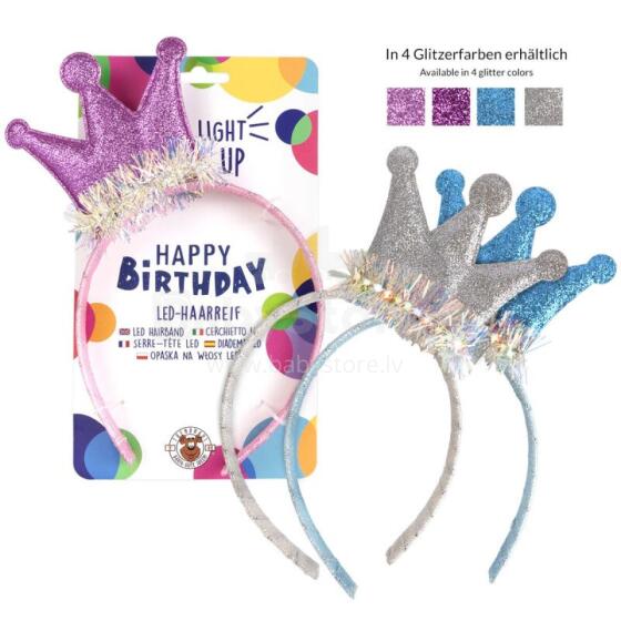 Birthday Fun - Matu stīpiņa ar LED gaismiņu (1 gab., 4 dizaini)