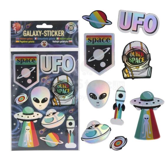 Space Adventure - Набор голографических наклеек – Галактика (9 шт.)