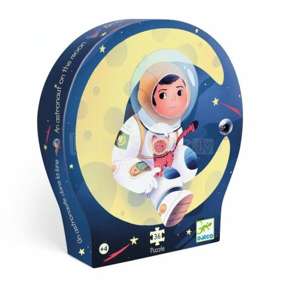 Silhouette puzzles - An astronaut on the moon - 36 pcs