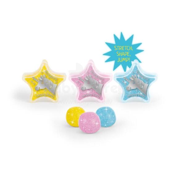 Magic Moments - Elastīgā un atlēcošā masa ar spīdumiem (15 g) (1 gab., 3 dizaini)