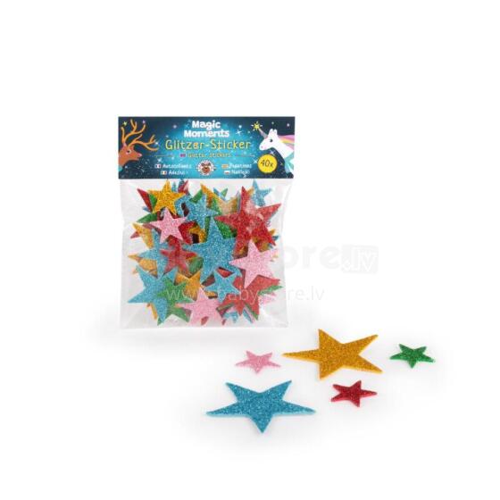 Magic Moments - Uzlīmju komplekts - Mirdzošās zvaigznes (40 gab.)