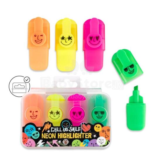 Chill & Smile - Neon highlighters, set of 4