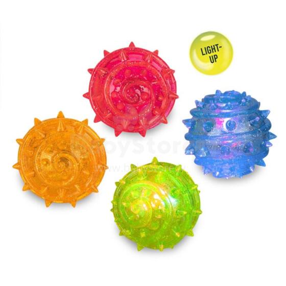 Atlēcošā bumbiņa ar iebūvētu gaismiņu - Planēta (6.2 cm) (1 gab., 4 dizaini)