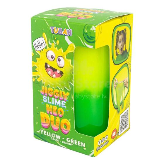 Jiggly Slime - Слайм - Неоновый Дуэт - Жёлто-Зелёный (430 г)
