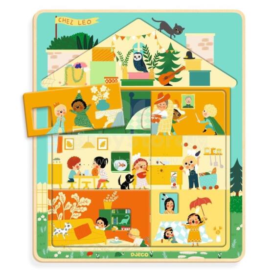 Wooden puzzle - 3 layers  - Chez Leo