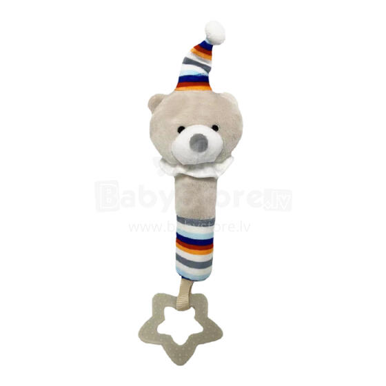 AXIOM 9411 Toy with sound Teddy bear with balloon 17 cm