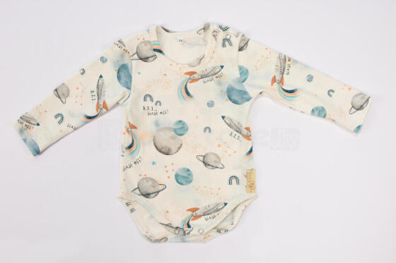 BABY 01198 Bērnu bodijs ar garām piedurknēm Cosmos Ecru 68/74*