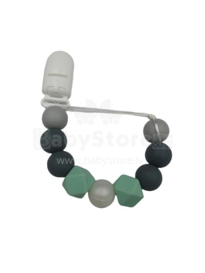 BABY 01436 Knupīša turētājs Crystal MINT/GREY