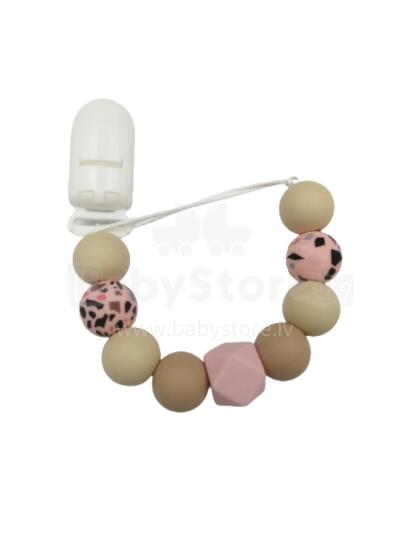BABY 01438 Knupīša turētājs Crystal PINK/SAND