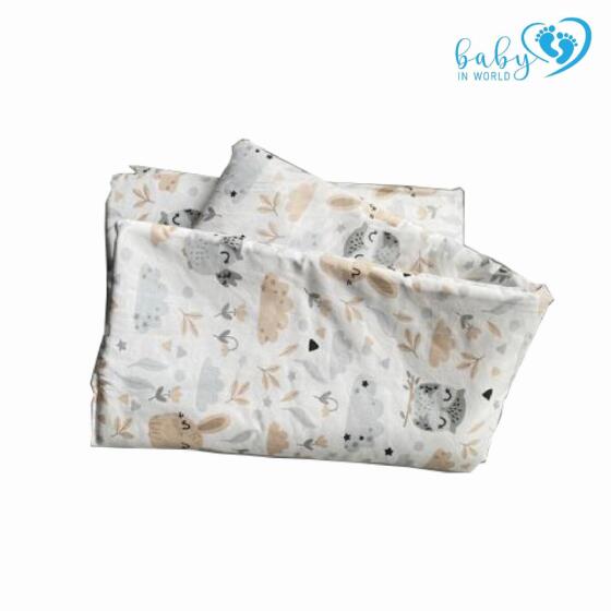 BABY 01622 Quilt and pillow 65x75 25x30 Glade Owls