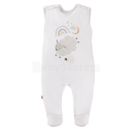 EWA 731517 MELLOW Sleepsuit, balts 68