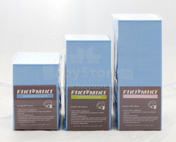 FIKI MIKI Jersey Sheet 140x70 Sky Blue