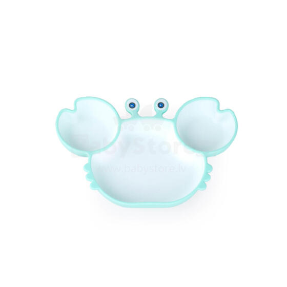 GILIGUMS GG 50785 Premium Crab Plate Mint White