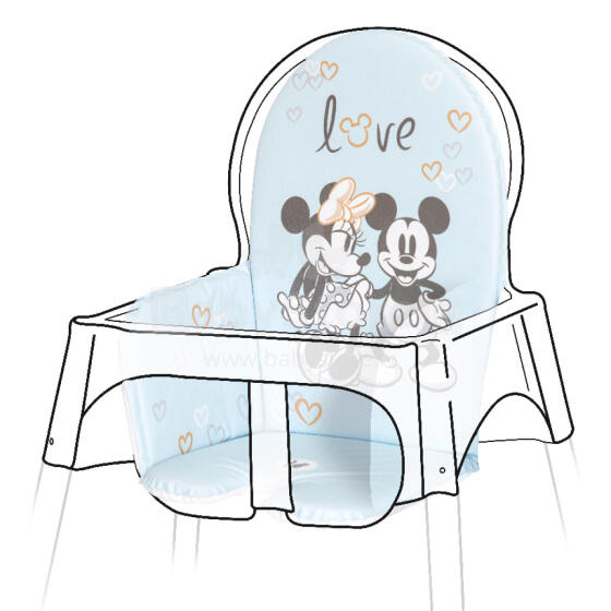 KEEEPER 185016 Lena Mickey mouse Bērnu krēsla paklājiņš duļķaini zils