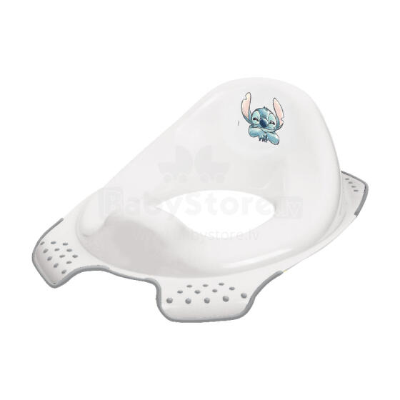 KEEEPER EWA STITCH Pretslīdes tualetes sēdekļa pārvalks balts