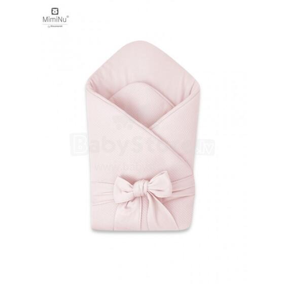KIECZMERSKI Baby wrap sasiets MIMINU SOFT 0-3m pūderrozā