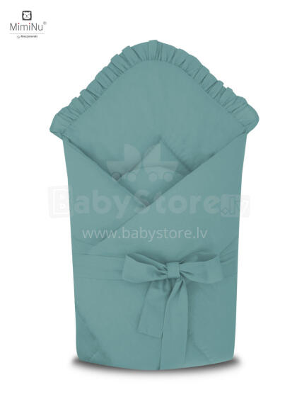 KIECZMIERSKI Baby cocoon ROYAL with ruffles Nepalese green