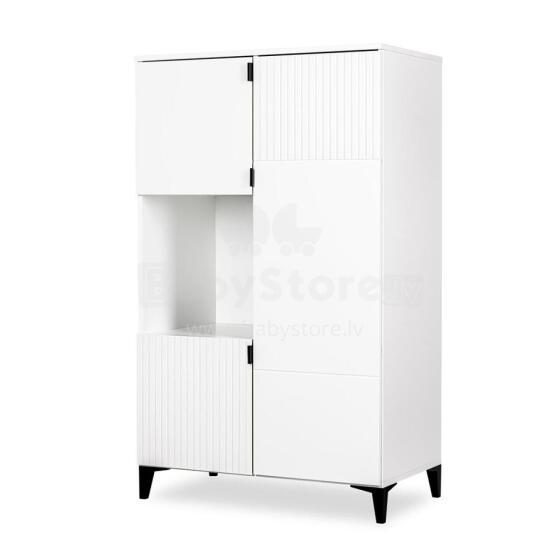 Klups Mia Maxi Art.233074  White  Wooden chest of drawers